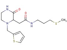 N-[3-(methylthio)propyl]-2-[3-oxo-1-(2-thienylmethyl)-2-piperazinyl]acetamide