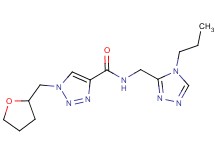 N-[(4-propyl-4H-1,2,4-triazol-3-yl)methyl]-1-(tetrahydro-2-furanylmethyl)-1H-1,2,3-triazole-4-carboxamide
