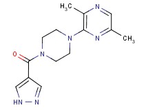 2,5-dimethyl-3-[4-(1H-pyrazol-4-ylcarbonyl)piperazin-1-yl]pyrazine