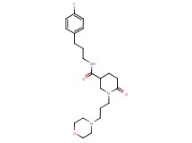 N-[3-(4-fluorophenyl)propyl]-1-[3-(4-morpholinyl)propyl]-6-oxo-3-piperidinecarboxamide