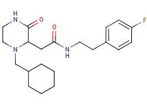 2-[1-(cyclohexylmethyl)-3-oxo-2-piperazinyl]-N-[2-(4-fluorophenyl)ethyl]acetamide