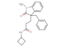 3-(3-benzyl-1-methyl-2-oxo-2,3-dihydro-1H-indol-3-yl)-N-cyclobutylpropanamide