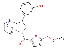 3-{(3R*,3aR*,7aR*)-1-[5-(methoxymethyl)-2-furoyl]octahydro-4,7-ethanopyrrolo[3,2-b]pyridin-3-yl}phenol