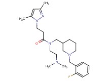 N-[2-(dimethylamino)ethyl]-3-(3,5-dimethyl-1H-pyrazol-1-yl)-N-{[1-(2-fluorobenzyl)-3-piperidinyl]methyl}propanamide
