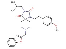 8-(1-benzofuran-2-ylmethyl)-3-isobutyl-1-[2-(4-methoxyphenyl)ethyl]-1,3,8-triazaspiro[4.5]decane-2,4-dione