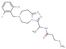 N-{1-[7-(2-chloro-6-fluorobenzyl)-6,7,8,9-tetrahydro-5H-[1,2,4]triazolo[4,3-d][1,4]diazepin-3-yl]ethyl}-3-methoxypropanamide
