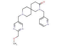 9-{[2-(methoxymethyl)pyrimidin-5-yl]methyl}-2-(pyridin-3-ylmethyl)-2,9-diazaspiro[5.5]undecan-3-one