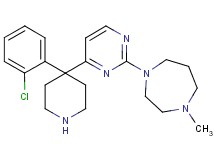 1-{4-[4-(2-chlorophenyl)-4-piperidinyl]-2-pyrimidinyl}-4-methyl-1,4-diazepane
