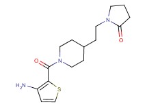 1-(2-{1-[(3-amino-2-thienyl)carbonyl]-4-piperidinyl}ethyl)-2-pyrrolidinone
