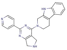 2-(2-pyridin-4-yl-6,7-dihydro-5H-pyrrolo[3,4-d]pyrimidin-4-yl)-2,3,4,9-tetrahydro-1H-beta-carboline