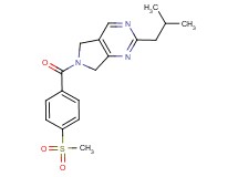 2-isobutyl-6-[4-(methylsulfonyl)benzoyl]-6,7-dihydro-5H-pyrrolo[3,4-d]pyrimidine