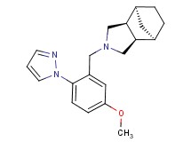 (1R*,2R*,6S*,7S*)-4-[5-methoxy-2-(1H-pyrazol-1-yl)benzyl]-4-azatricyclo[5.2.1.0~2,6~]decane