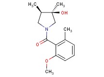 (3R*,4R*)-1-(2-methoxy-6-methylbenzoyl)-3,4-dimethyl-3-pyrrolidinol