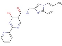 4-hydroxy-N-[(6-methylimidazo[1,2-a]pyridin-2-yl)methyl]-2-pyridin-2-ylpyrimidine-5-carboxamide