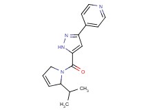 4-{5-[(2-isopropyl-2,5-dihydro-1H-pyrrol-1-yl)carbonyl]-1H-pyrazol-3-yl}pyridine