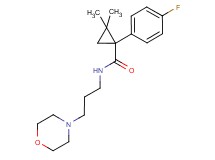 1-(4-fluorophenyl)-2,2-dimethyl-N-[3-(4-morpholinyl)propyl]cyclopropanecarboxamide