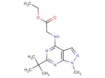 ethyl N-(6-tert-butyl-1-methyl-1H-pyrazolo[3,4-d]pyrimidin-4-yl)glycinate