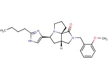 (3aS*,5S*,9aS*)-5-(2-butyl-1H-imidazol-4-yl)-2-(2-methoxybenzyl)hexahydro-7H-pyrrolo[3,4-g]pyrrolizin-1(2H)-one