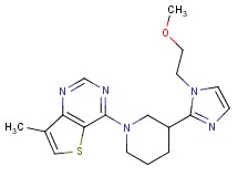 4-{3-[1-(2-methoxyethyl)-1H-imidazol-2-yl]-1-piperidinyl}-7-methylthieno[3,2-d]pyrimidine