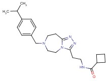 N-{2-[7-(4-isopropylbenzyl)-6,7,8,9-tetrahydro-5H-[1,2,4]triazolo[4,3-d][1,4]diazepin-3-yl]ethyl}cyclobutanecarboxamide