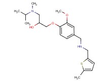 1-[isopropyl(methyl)amino]-3-[2-methoxy-4-({[(5-methyl-2-thienyl)methyl]amino}methyl)phenoxy]-2-propanol