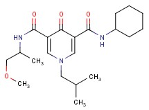 N-cyclohexyl-1-isobutyl-N'-(2-methoxy-1-methylethyl)-4-oxo-1,4-dihydro-3,5-pyridinedicarboxamide