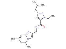 N-[(5,7-dimethylimidazo[1,2-a]pyridin-2-yl)methyl]-1-ethyl-3-isobutyl-1H-pyrazole-5-carboxamide