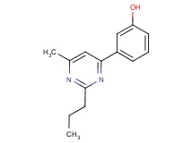 3-(6-methyl-2-propylpyrimidin-4-yl)phenol