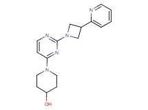 1-{2-[3-(2-pyridinyl)-1-azetidinyl]-4-pyrimidinyl}-4-piperidinol