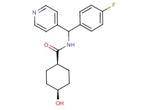 cis-N-[(4-fluorophenyl)(pyridin-4-yl)methyl]-4-hydroxycyclohexanecarboxamide