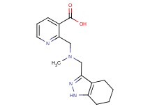 2-{[methyl(4,5,6,7-tetrahydro-1H-indazol-3-ylmethyl)amino]methyl}nicotinic acid