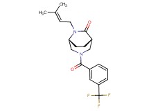 (1S*,5R*)-6-(3-methyl-2-buten-1-yl)-3-[3-(trifluoromethyl)benzoyl]-3,6-diazabicyclo[3.2.2]nonan-7-one