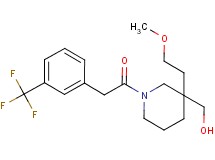 (3-(2-methoxyethyl)-1-{[3-(trifluoromethyl)phenyl]acetyl}-3-piperidinyl)methanol