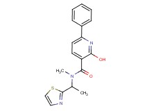 2-hydroxy-N-methyl-6-phenyl-N-[1-(1,3-thiazol-2-yl)ethyl]nicotinamide