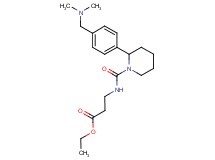 ethyl N-[(2-{4-[(dimethylamino)methyl]phenyl}-1-piperidinyl)carbonyl]-beta-alaninate