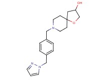 8-[4-(1H-pyrazol-1-ylmethyl)benzyl]-1-oxa-8-azaspiro[4.5]decan-3-ol