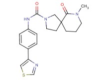 7-methyl-6-oxo-N-[4-(1,3-thiazol-4-yl)phenyl]-2,7-diazaspiro[4.5]decane-2-carboxamide
