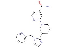 2-{3-[1-(2-pyridinylmethyl)-1H-imidazol-2-yl]-1-piperidinyl}isonicotinamide