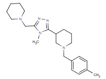 1-(4-methylbenzyl)-3-[4-methyl-5-(piperidin-1-ylmethyl)-4H-1,2,4-triazol-3-yl]piperidine