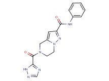 N-phenyl-5-(1H-1,2,4-triazol-5-ylcarbonyl)-4,5,6,7-tetrahydropyrazolo[1,5-a]pyrazine-2-carboxamide