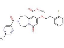 methyl 9-[2-(2-fluorophenyl)ethoxy]-3-[(5-methyl-2-pyrazinyl)carbonyl]-7-oxo-1,2,3,4,5,7-hexahydropyrido[1,2-d][1,4]diazepine-10-carboxylate