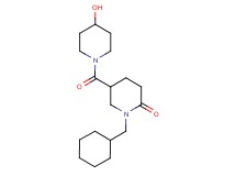 1-(cyclohexylmethyl)-5-[(4-hydroxy-1-piperidinyl)carbonyl]-2-piperidinone