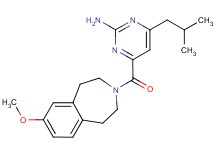 4-isobutyl-6-[(7-methoxy-1,2,4,5-tetrahydro-3H-3-benzazepin-3-yl)carbonyl]pyrimidin-2-amine