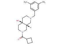 (4aR*,8aR*)-2-(cyclobutylcarbonyl)-7-(3,5-dimethylbenzyl)octahydro-2,7-naphthyridin-4a(2H)-ol