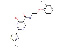 4-hydroxy-N-[2-(2-methylphenoxy)ethyl]-2-(2-methyl-1,3-thiazol-4-yl)pyrimidine-5-carboxamide
