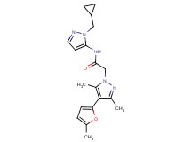 N-[1-(cyclopropylmethyl)-1H-pyrazol-5-yl]-2-[3,5-dimethyl-4-(5-methyl-2-furyl)-1H-pyrazol-1-yl]acetamide