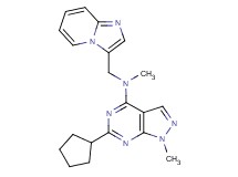 6-cyclopentyl-N-(imidazo[1,2-a]pyridin-3-ylmethyl)-N,1-dimethyl-1H-pyrazolo[3,4-d]pyrimidin-4-amine