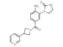 1-(2-methyl-5-{[3-(3-pyridinyl)-1-azetidinyl]carbonyl}phenyl)-2-imidazolidinone