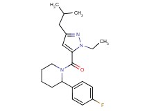 1-[(1-ethyl-3-isobutyl-1H-pyrazol-5-yl)carbonyl]-2-(4-fluorophenyl)piperidine