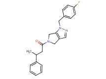 1-(4-fluorobenzyl)-5-(3-phenylbutanoyl)-1,4,5,6-tetrahydropyrrolo[3,4-c]pyrazole